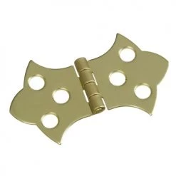 National V1814 Solid Brass Decorative Hinges 2 Pk.
