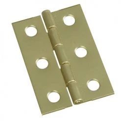 National V1802 Solid Brass Broad Hinges