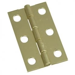 National V1801 Solid Brass Medium Hinges