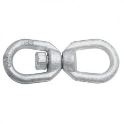 Forged Swivel Open Round Eye Link Galvanized