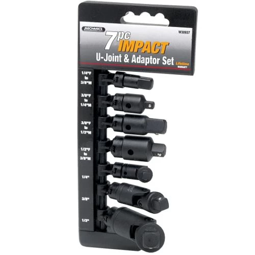 Wilmar Impact U Joint & Adapter Set 7 Pc. 3 Wilmar Impact U Joint & Adapter Set 7 Pc.