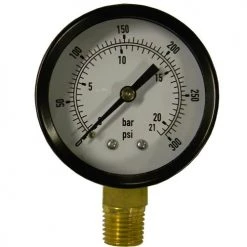 Powermate Bottom Connect Pressure Gauge 300 PSI