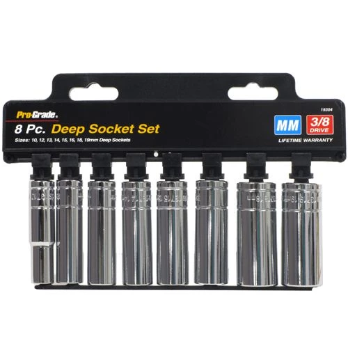 Pro-Grade 3/8 In. Drive Metric Socket Set 8 Pc. 3 Pro-Grade 3/8 In. Drive Metric Socket Set 8 Pc.