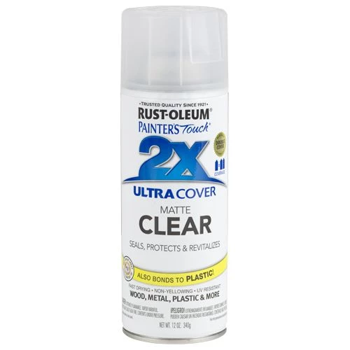 Rust-Oleum® Painter's Touch® 2X Ultra Cover Clear Spray Paint 12 Oz. 3 Rust-Oleum® Painter's Touch® 2X Ultra Cover Clear Spray Paint 12 Oz.