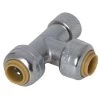 Sharkbite Compression Stop Valve Tee Adaptor Lead Free 1/4 In. (3/8 In. OD) X 1/4 In. (3/8 In. OD) X 3/8 In. -Outlet Sika Tools Sotre img11666272