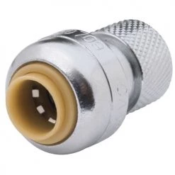 Sharkbite Compression Stop Valve Connector Lead Free 1/4 In. (3/8 In. OD) X 3/8 In.