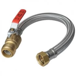 Sharkbite Stainless Steel Braided Water Heater Connector Lead Free 18 In.