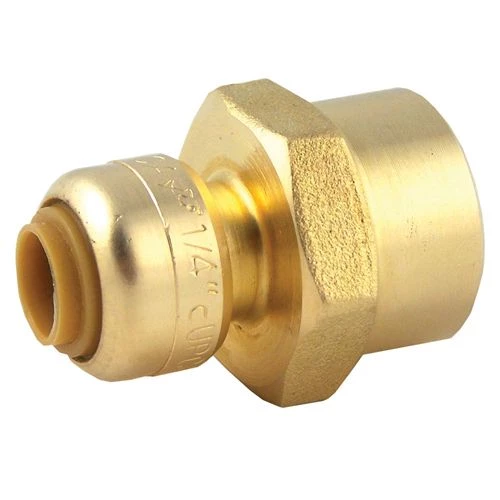 Sharkbite Reducing Female Connector Lead Free 1/4 In. (3/8 In. OD) X 1/2 In. FNPT 3 Sharkbite Reducing Female Connector Lead Free 1/4 In. (3/8 In. OD) X 1/2 In. FNPT