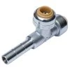 Sharkbite Tube Stop Valve Tee Adapter Lead Free 1/4 In. (3/8 In. OD) X 1/4 In. X 1/4 In.