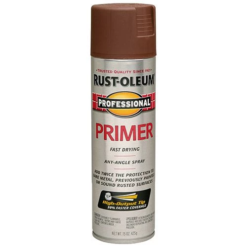 Rust-Oleum Professional Primer Spray Flat Red 15 Oz. 3 Rust-Oleum Professional Primer Spray Flat Red 15 Oz.