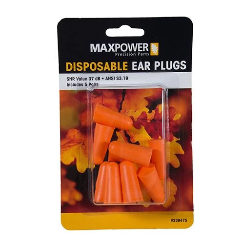Maxpower Disposable Ear Plugs 5 Pair 3 Maxpower Disposable Ear Plugs 5 Pair