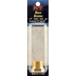 K-T Industries Brass Bushing 3/8 In. Female X 1/2 In. Male NPT