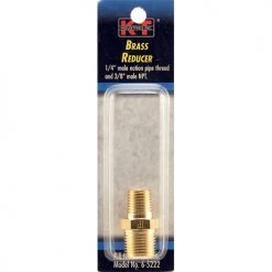 K-T Industries Brass Reducer 1/4 In. Male NPT X 3/8 In. Male NPT