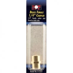 K-T Industries Brass Female 1/4 In. Coupler