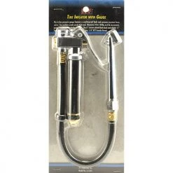 K-T Industries Deluxe Tire Inflator With Gauge 10-50 PSI