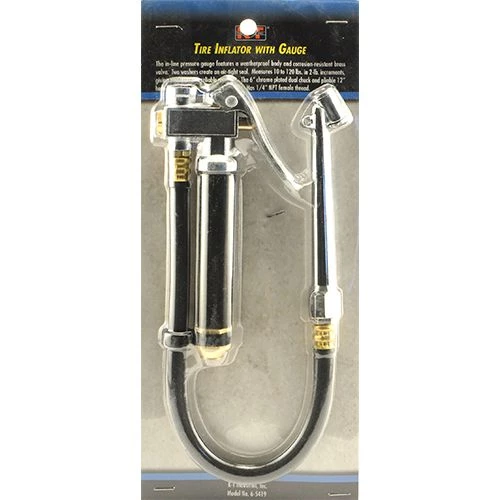 K-T Industries Deluxe Tire Inflator With Gauge 10-50 PSI 3 K-T Industries Deluxe Tire Inflator With Gauge 10-50 PSI