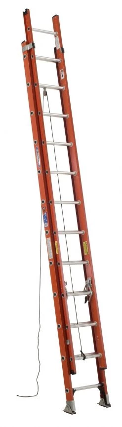 Werner Type IA Fiberglass D-Rung Extension Ladder 24 Ft.