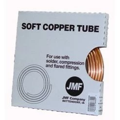 JMF Soft Copper Tube Coil 1/2 In. OD X 10 Ft.