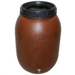 50 Gallon Recycled And Reconditioned Used Food Grade Poly Barrel With 1 Spigot