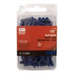 Gardner Bender Butt Splice, 16-14 AWG; 100/Clam, 5Clams/Master