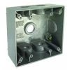 Box 2 Gang 5 1/2 In Holes Gray