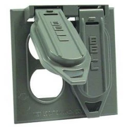 Cover Duplex 2 Gang Gray