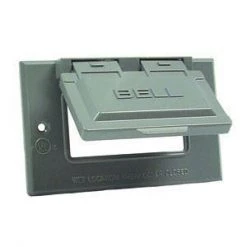 Cover Gfci 1 Gang Horiz Gray