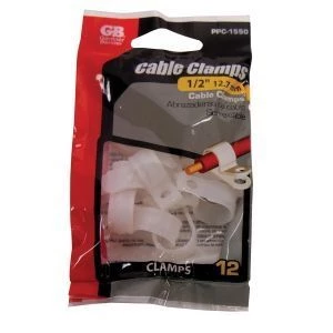 Gardner Bender Cable Clamp, 1/2" ; 12/Bag, 10Bags/Master 3 Gardner Bender Cable Clamp, 1/2" ; 12/Bag, 10Bags/Master