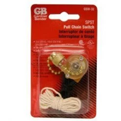 Gardner Bender Push On / Norm Off, SPST 6A 120VAC; 1/Cd, 5Cds/Master