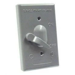 Switch Cover 1 Gang 1 Pole Gray