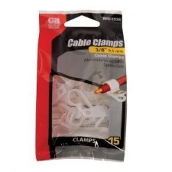 Gardner Bender Cable Clamp, 3/8" ; 15/Bag, 10Bags/Master