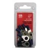 Gardner Bender Ring Terminal, 16-14AWG, 12-1/4 Stud, Blue; 17pcs/Clam, 10Clams/Master