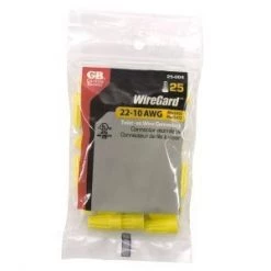 Gardner Bender WireGard, Yellow, GB-4; 25/Bag, 10Bags/Master