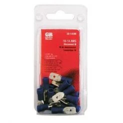 Gardner Bender Disconnect M, 16-14AWG, .250" Tab, Blue; 18pcs/Clam, 10Clams/Master