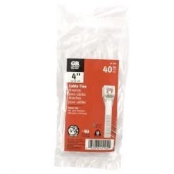 Gardner Bender Cable Tie, 4" 18 Lb; 40/Bag, 10Bags/Master