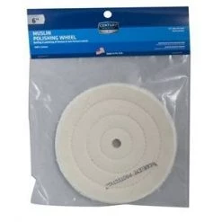Century Drill & Tool 6 In. Muslin Polishing Wheel