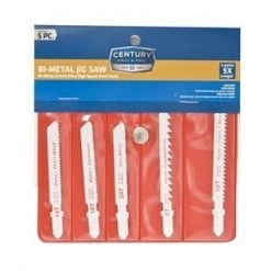 Century Drill & Tool 5 Piece Bi-Metal T-Shank Jig Saw Blade Set