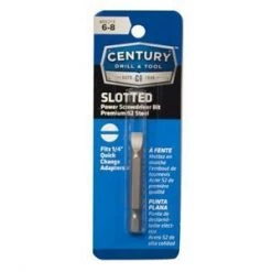 Century Drill & Tool Century Drill & Tool 10-12 Slotted Power Screw Driving Bit