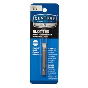 Century Drill & Tool Century Drill & Tool 10-12 Slotted Power Screw Driving Bit 3 Century Drill & Tool Century Drill & Tool 10-12 Slotted Power Screw Driving Bit