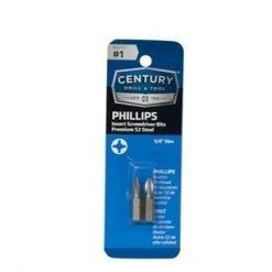 Century Drill & Tool #1 Phillips Insert Screwdriver Bit