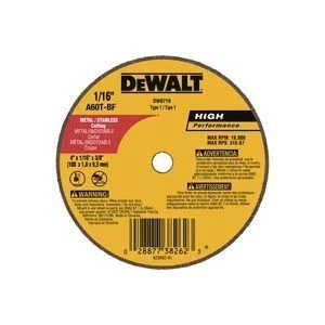 Dewalt Wheel Cut Off Metal A60T 3X.035X3/8 3 Dewalt Wheel Cut Off Metal A60T 3X.035X3/8