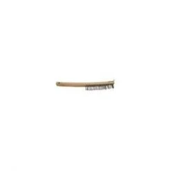 K-T Industries Bent Handle Carbon Steel Brush W/Scraper